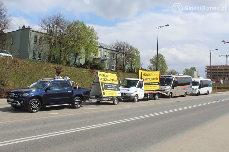 Przedsiębiorcy protestowali w Katowicach, Tomasz Raudner