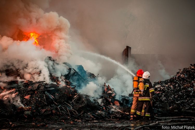 Ogromny pożar sortowni odpadów w Jastrzębiu-Zdroju, Michał Piątek