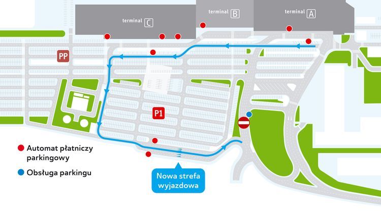 Katowice Airport: ważne zmiany na parkingu przed terminalami pasażerskimi, GTL