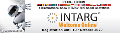 Edycja XIII Międzynarodowych Targów i Konkursu INTARG® 2020 Online, INTARG®