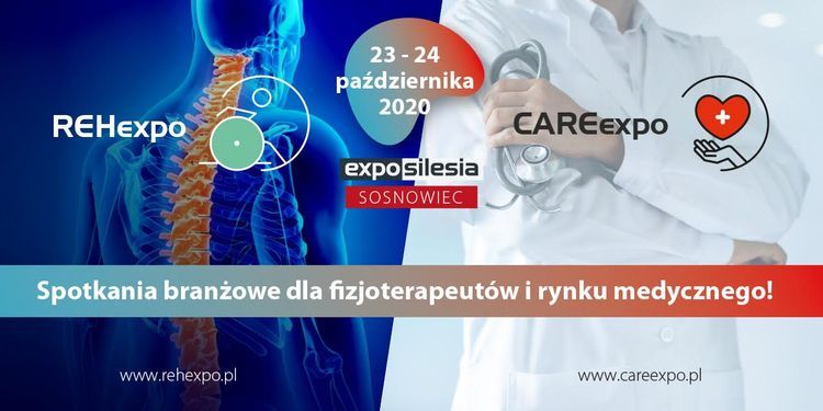 REHexpo- spotkania branżowe dla fizjoterapeutów i rynku medycznego 23-24.10.2020 Sosnowiec, expo silesia