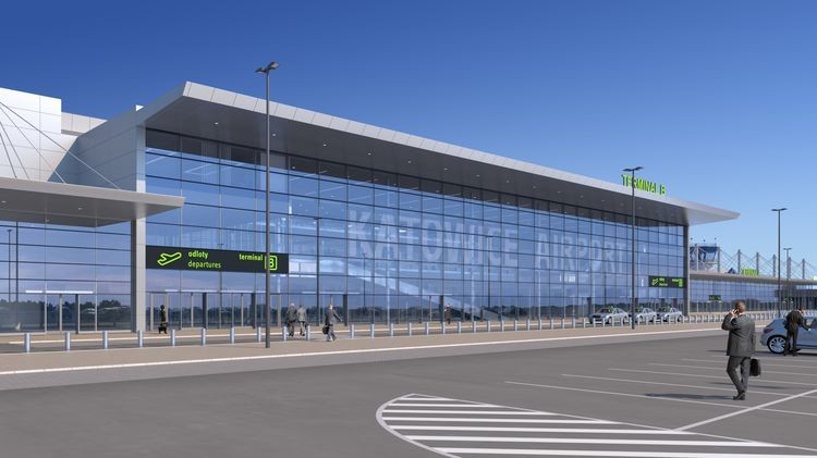 Pyrzowice: rusza rozbudowa terminalu B. Od środy sporo zmian na lotnisku, GTL