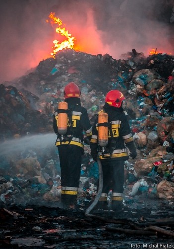 Ogromny pożar sortowni odpadów w Jastrzębiu-Zdroju, Michał Piątek