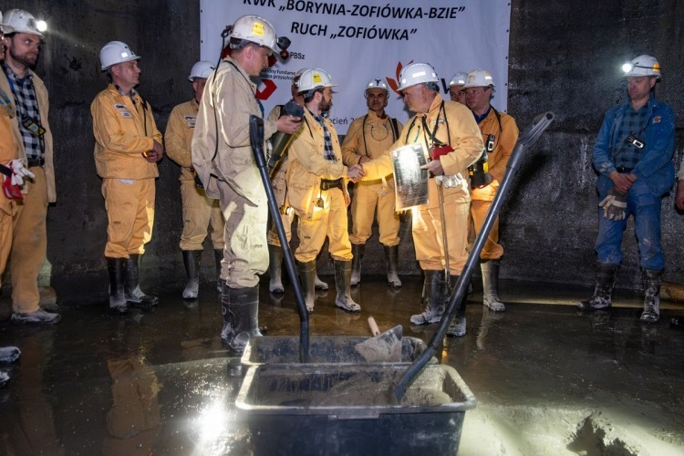JSW: w Zofiówce zakończono głębienie szybu na głębokość ponad 1100 metrów, JSW/Michał Kaczorek
