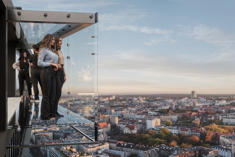 Pierwszy w Polsce Sky Walk w budynku mieszkalnym. Innowacyjna inwestycja powstaje w Katowicach (wizualizacje), Materiały prasowe Trust Investment