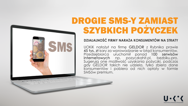 Drogie SMS-y zamiast szybkich pożyczek – 45 tys. kary od UOKiK dla firmy z Rybnika, materiały prasowe