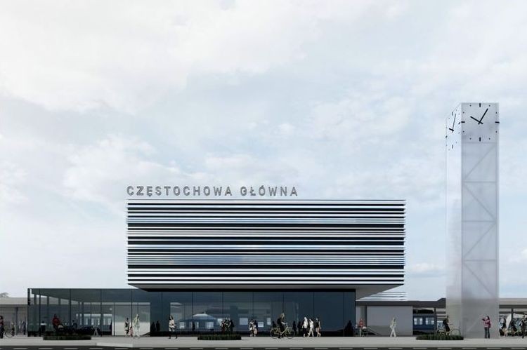 Tak ma wyglądać nowy dworzec Częstochowa Główna. Propozycja architektów z Rybnika wygrywa konkurs, pkp