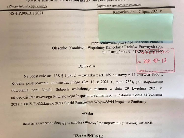 Sanepid przegrywa z gastronomią. Postępowania wobec lokali w Rybniku i Myszkowie umorzone!, archiwum