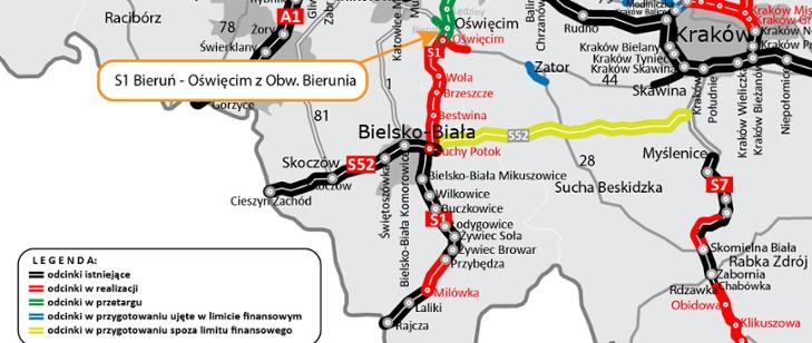 S1: Strabag zbuduje odcinek trasy Bieruń - Oświęcim, 