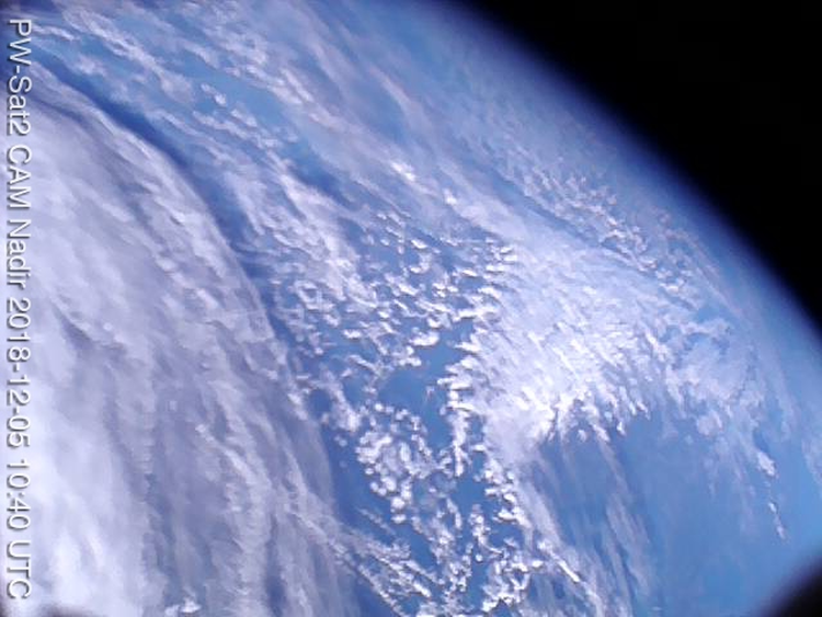 PW-Sat2 przesłał pierwsze polskie satelitarne zdjęcie Ziemi, 