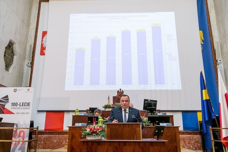 Jest budżet woj. śląskiego na rok 2022. 710 mln zł na inwestycje, większość na drogi, Tomasz Żak, Biuro Prasowe UM