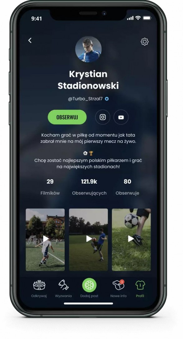 Najlepszy TikTok w Polsce rodem z Gliwic! Aplikacja dla młodych piłkarzy z prestiżową nagrodą, Materiały prasowe