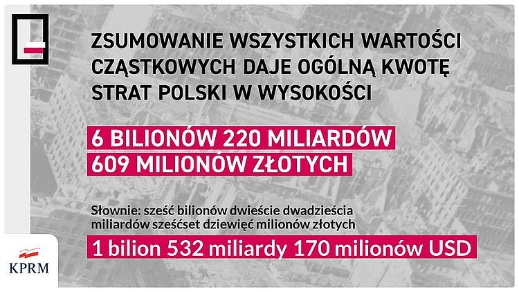 PiS chce reparacji wojennych od Niemiec. 6 bln 200 mld zł!, PiS, KPRM