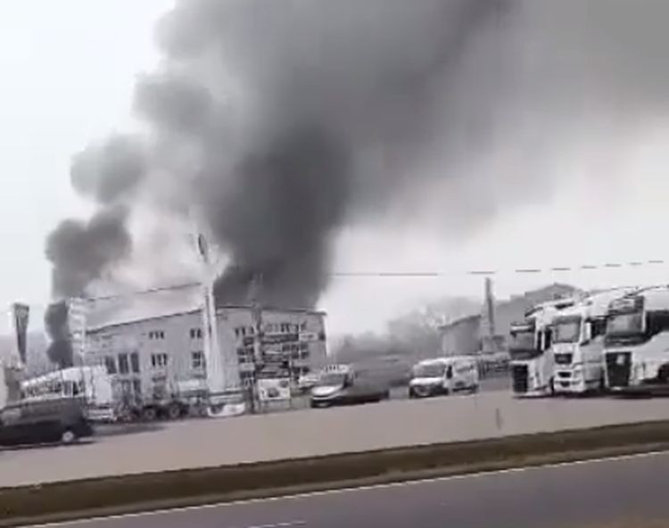 Ustroń: tragiczny pożar w serwisie ciężarówek. Nie żyje jeden z pracowników, Facebook/slaskcieszynski112