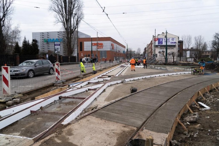 Utrudnienia w Katowicach. Ruszyła budowa pierwszej od 75 lat nowej linii tramwajowej, UM Katowice