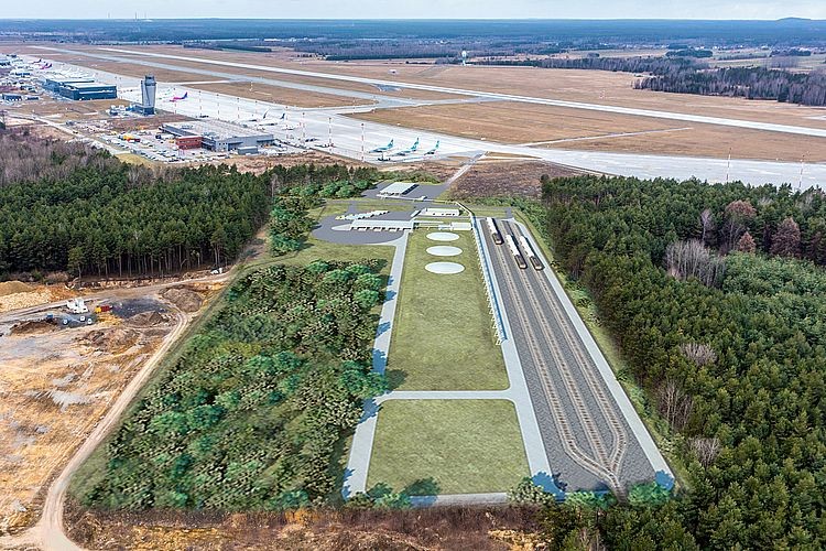 Katowice Airport: są unijne pieniądze na budowę multimodalnego węzła przeładunku towarów i paliw, 
