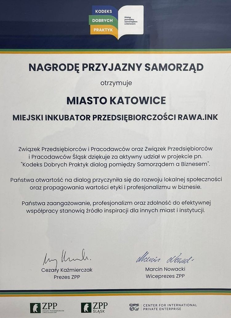 Katowice docenione przez przedsiębiorców. Miasto z nagrodą 