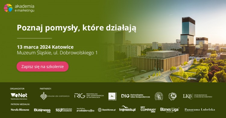 Startuje 12. edycja Akademii e-marketingu. Cykl szkoleń dla przedsiębiorców z całej Polski, Materiały prasowe